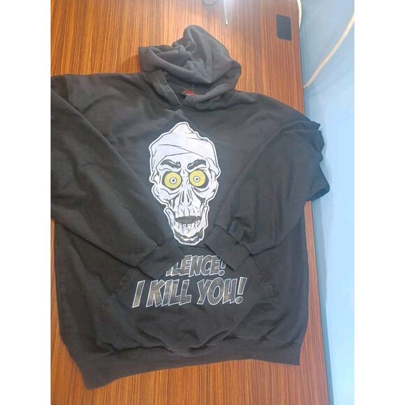 Jeff Dunham Achmed Dead Terrorist Hoodie XL Adult Silence! I Kill You! Cairo - Picture 7 of 8